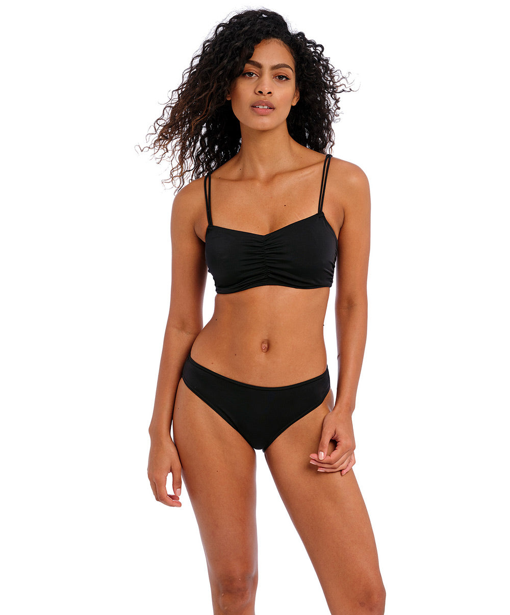 Haut de maillot de bain brassière souple Jewel Cove plain black Freya swim AS7239-PLK