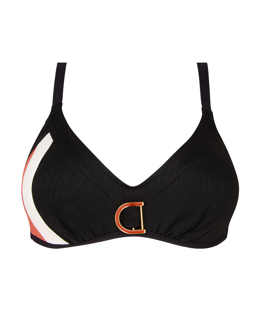 Haut de maillot de bain sans armatures mousse Lise Charmel bain Chic Aquatique ginger chic ABB6565-GC