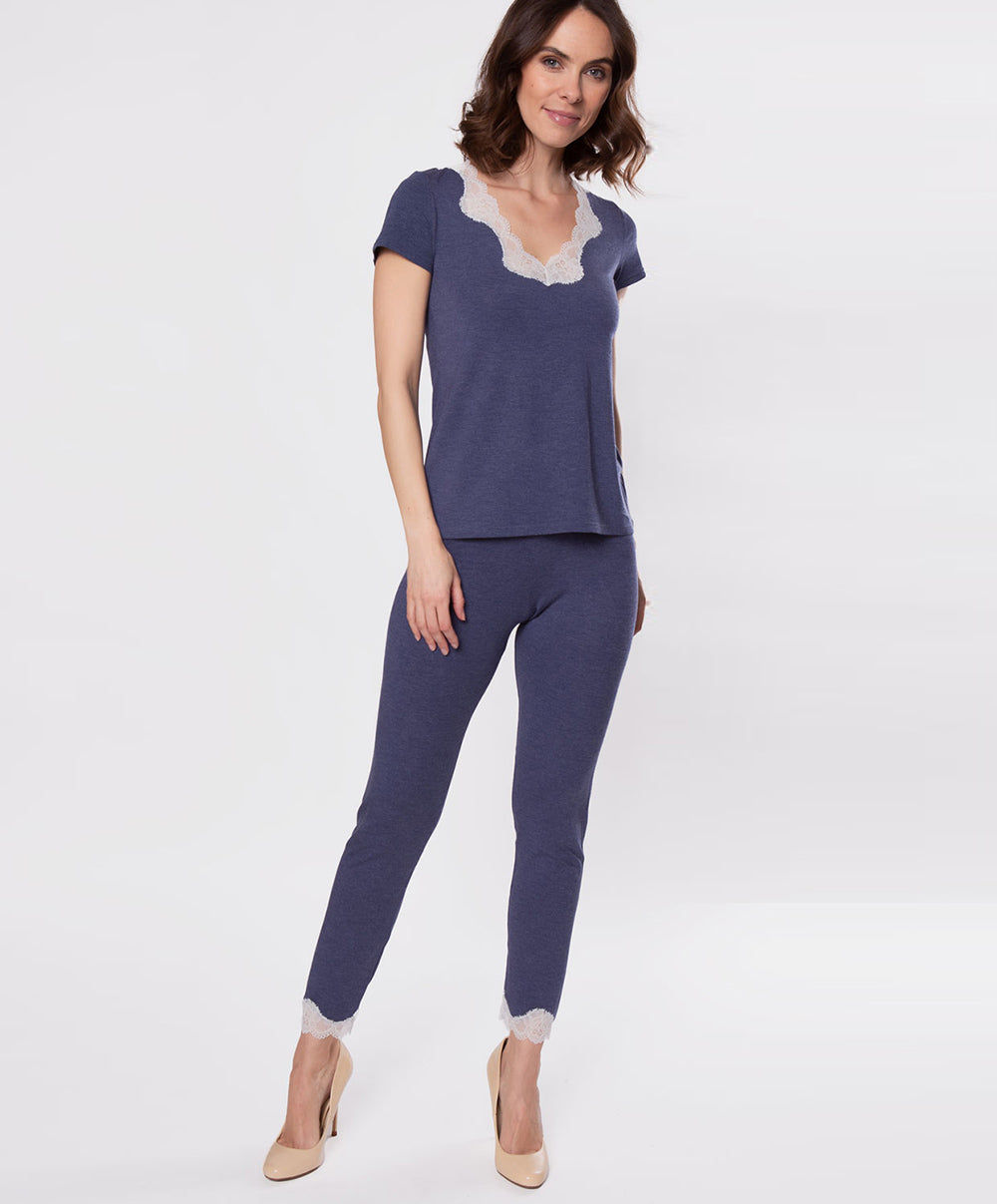 Leggings Antigel de Lise Charmel Simply Perfect bleu chiné ENA0906-BN