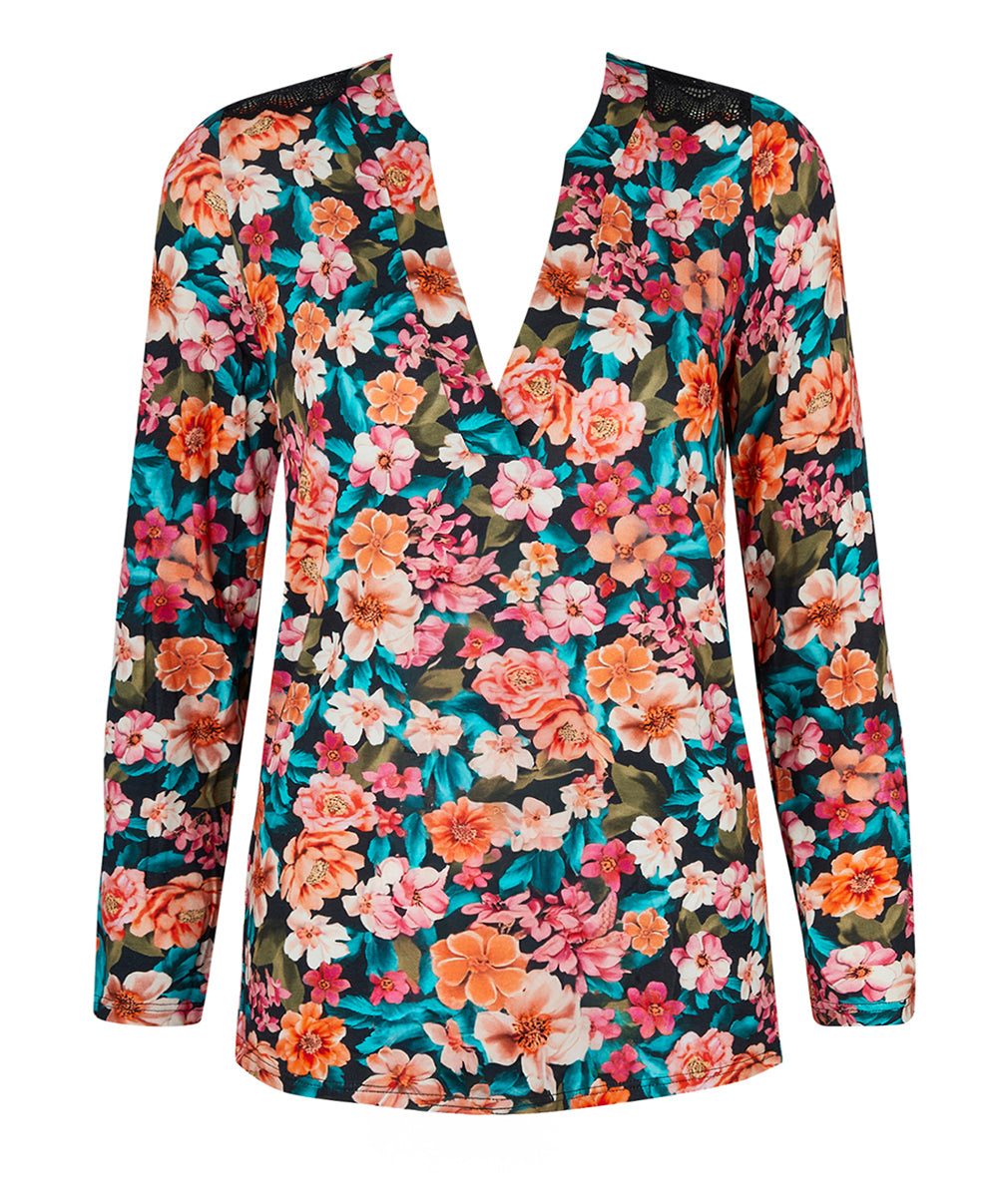 Liquette courte manches longues Antigel de Lise Charmel Parfum de Kerala bain de fleurs ELJ6554-BF