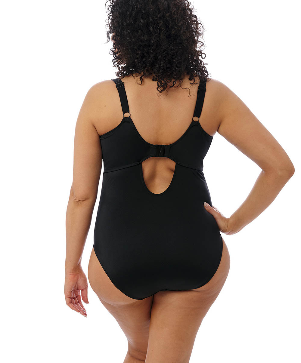 Maillot de bain 1 pièce grande taille Elomi swim Plain sailing Black ES7280-BLK