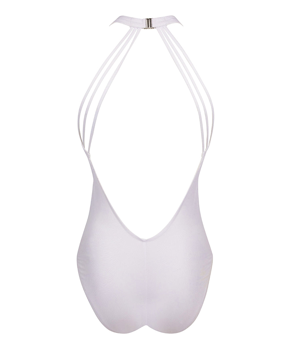 Maillot de bain 1 pièce sans armatures La Muse des Vagues blanc Antigel Bain EBB9226-VB