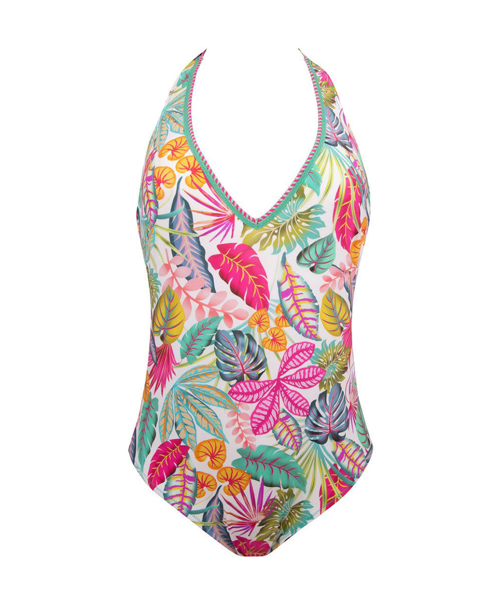 Maillot de bain 1 pièce nageur avec maintien La Muse des Îles multicolore Antigel Bain EBB9266-IP