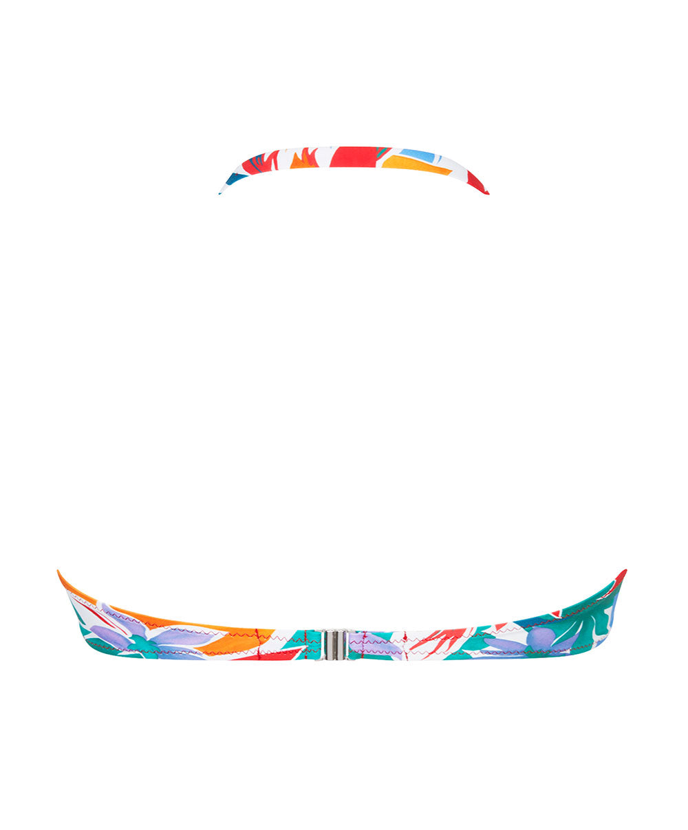 Maillot de bain bandeau coque La Flaneuse papiers découpés multicolore Antigel Bain EBB7167-PD