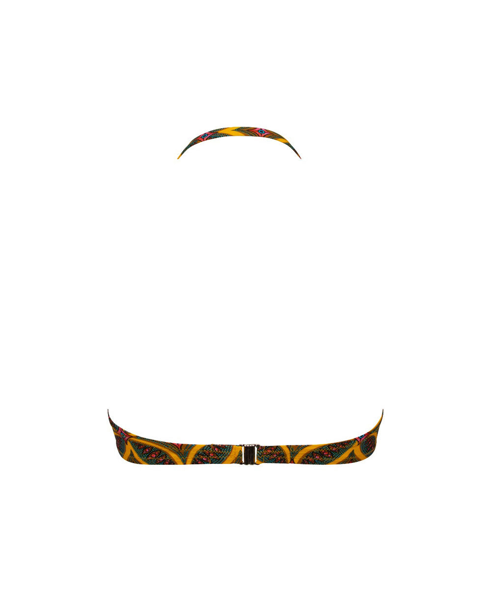 Maillot de bain bandeau coque La Muse Africa jaune Antigel Bain EBB7156-JA