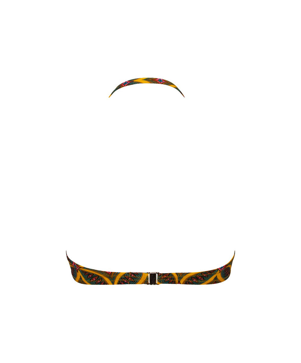 Maillot de bain bandeau coque La Muse Africa jaune Antigel Bain EBB7156-JA