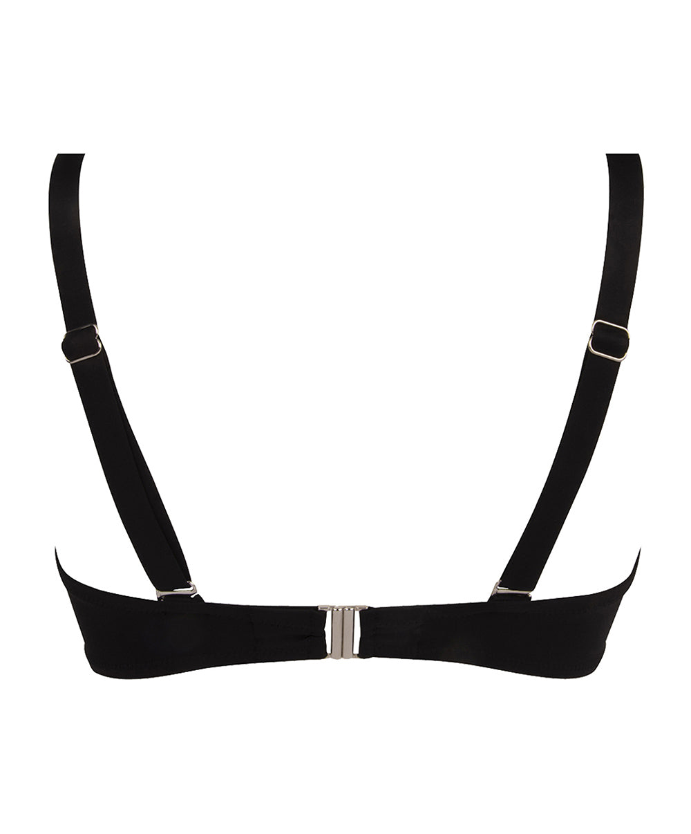 Maillot de bain bandeau grande taille La Muse Dolce Vita pois noir Antigel Bain FBB7186-PN