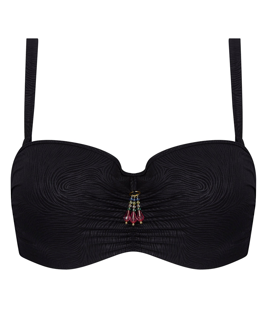 Maillot de bain bandeau grande taille La Muse des Vagues noir Antigel Bain FBB7126-NO 100