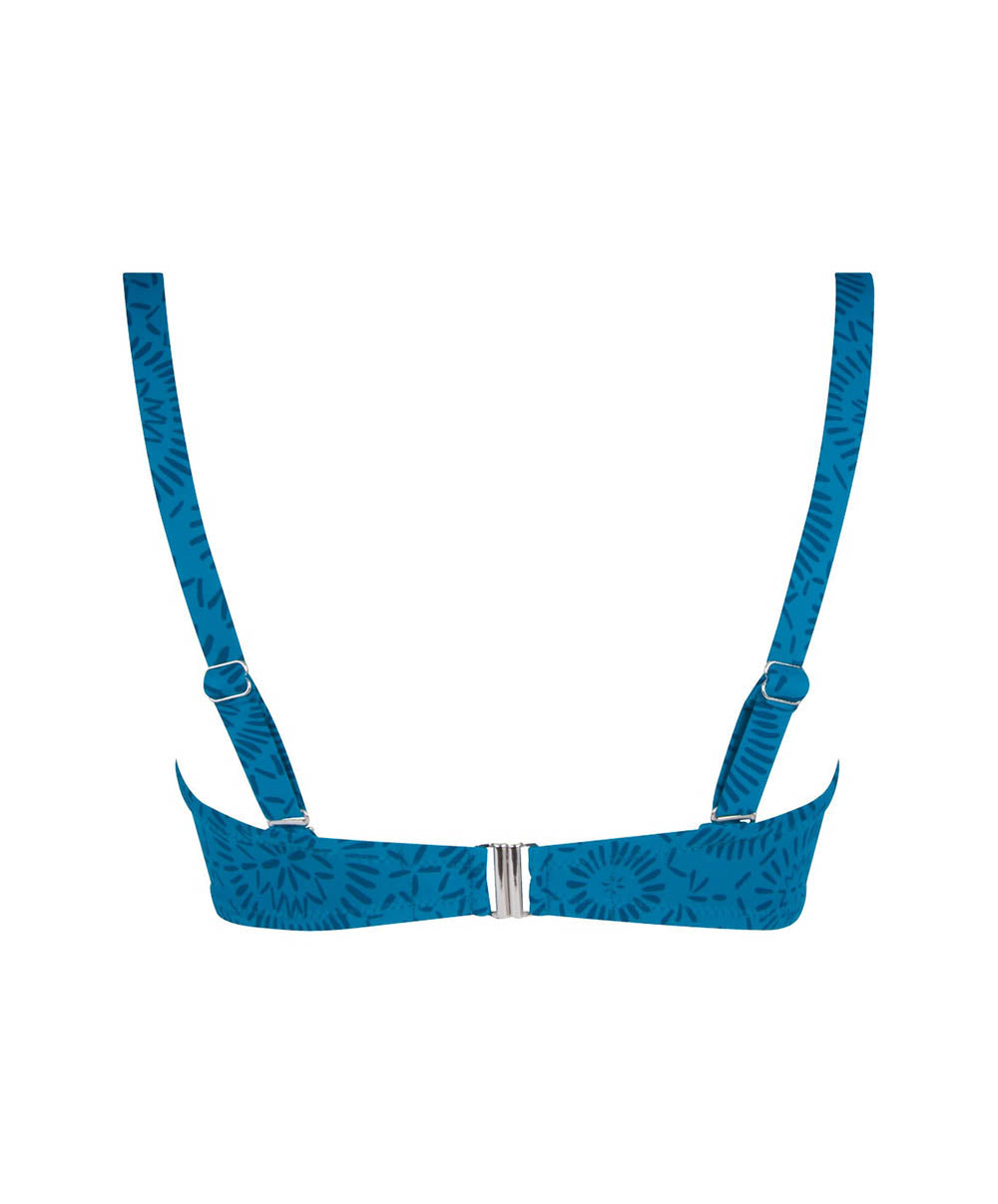 Maillot de bain bandeau grande taille L'ethnica Bleu canard Antigel Bain FBB7174-BC