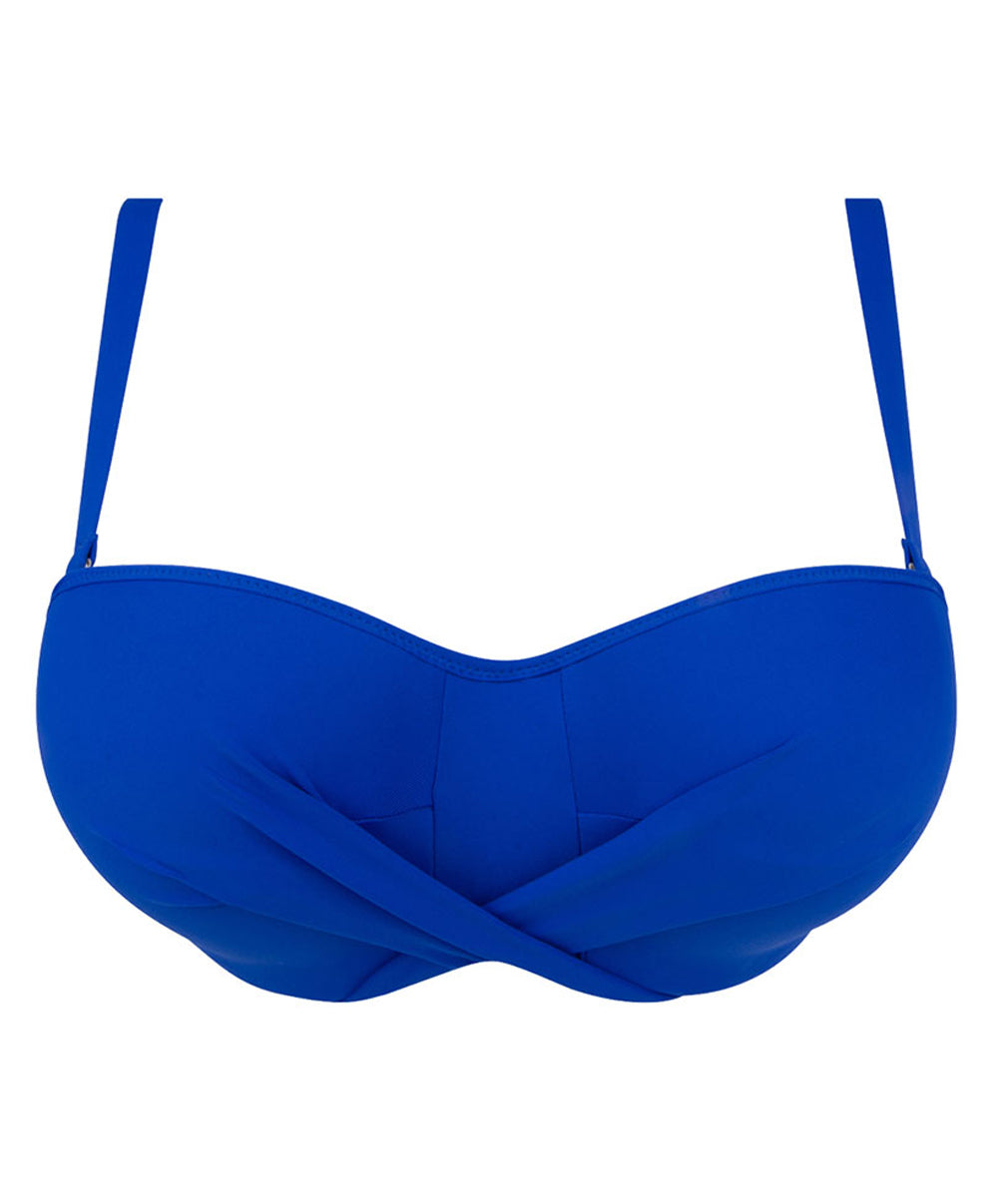 Maillot de bain bandeau grande taille La Chiquissima bleu electric Antigel Bain FBB7114-ME 10