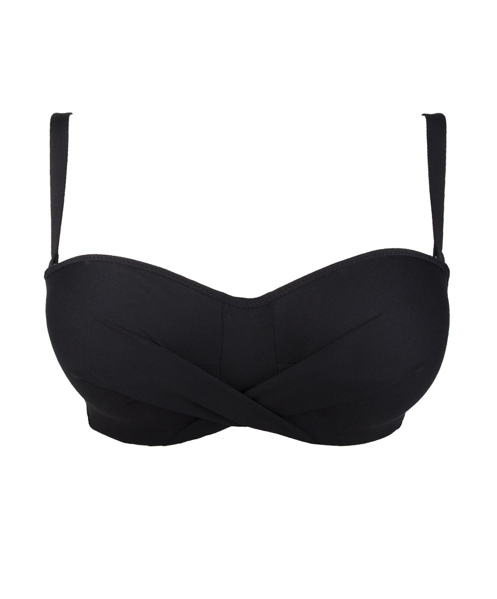 Maillot de bain bandeau grande taille La Chiquissima noir Antigel Bain FBB7114-NO 4