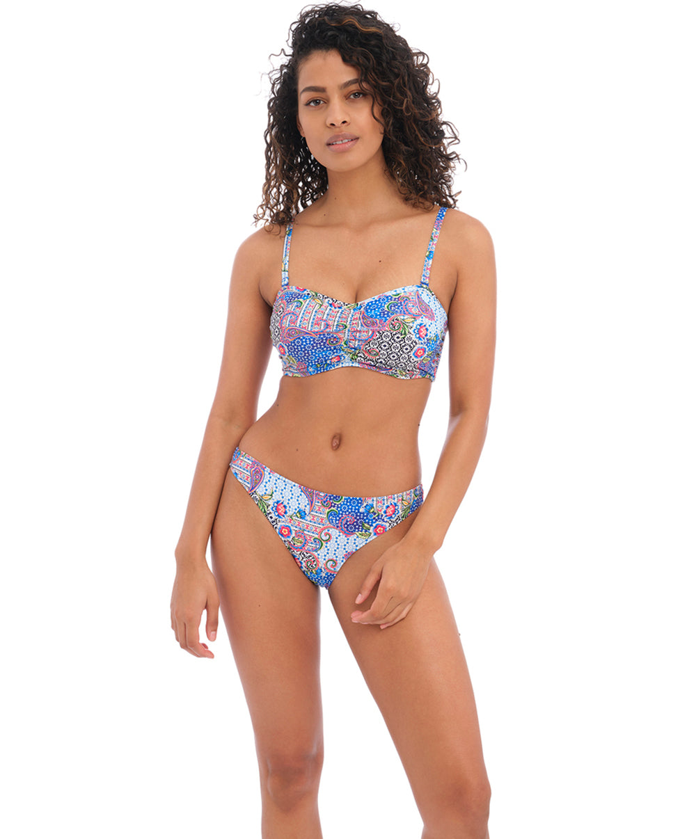 Maillot de bain bandeau paddé armatures multipositions Boho Breeze multicolore Freya swim AS202310-MUI
