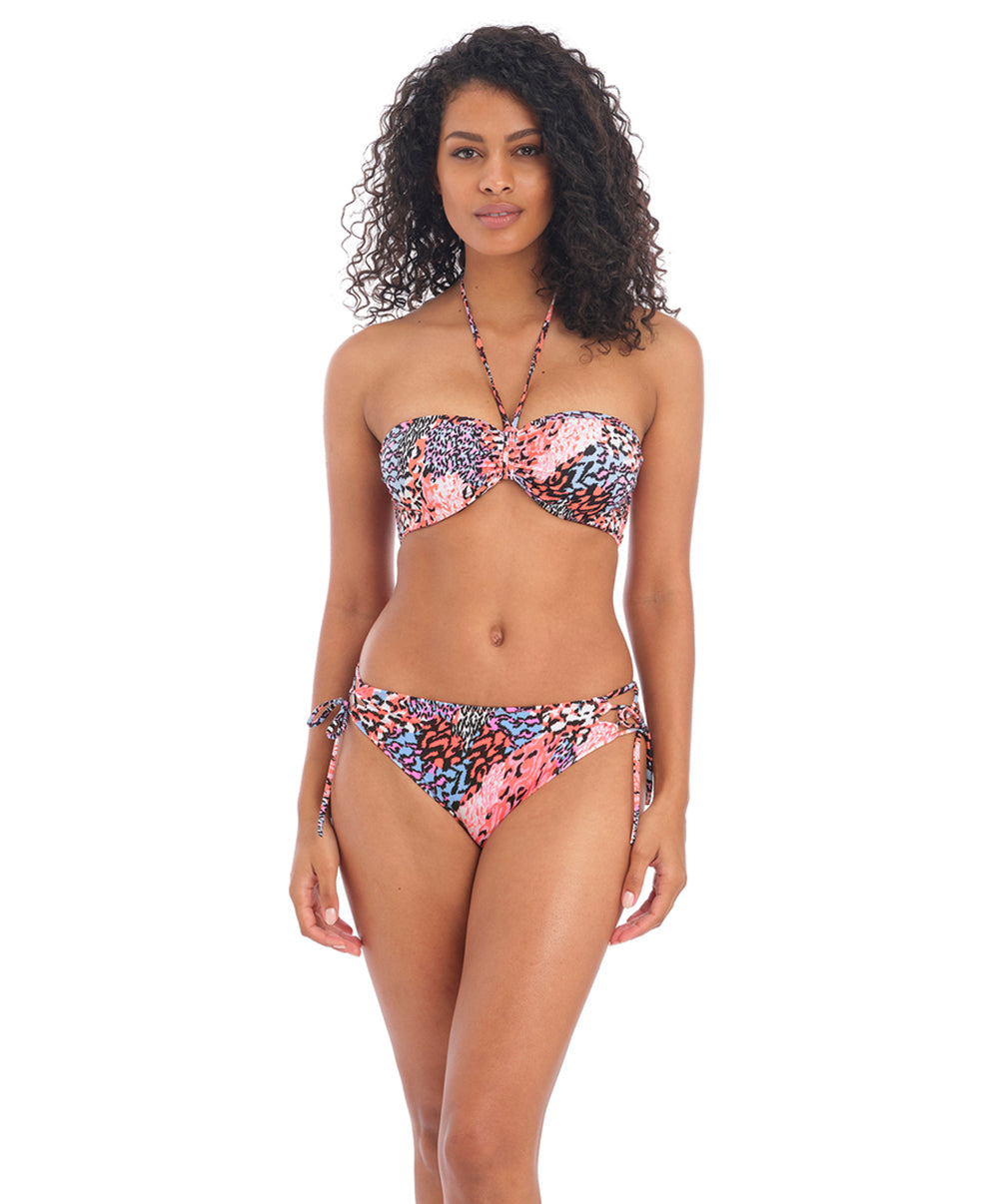 Maillot de bain bandeau paddé armatures multipositions Serengeti Haze multicolore Freya swim AS201810-MUI