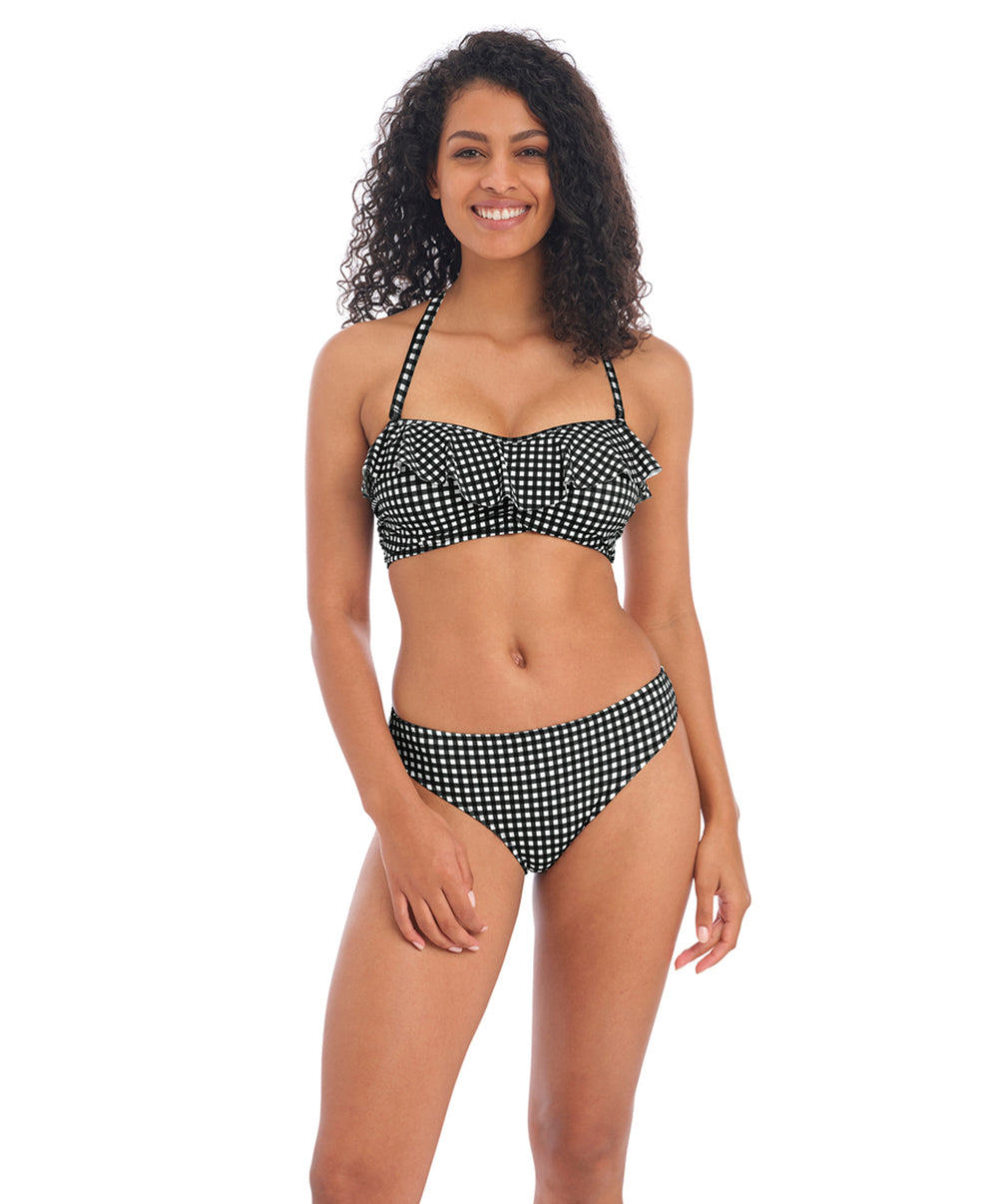 Maillot de bain bandeau paddé armatures multipositions Check In monochrome Freya swim AS201910-MOM