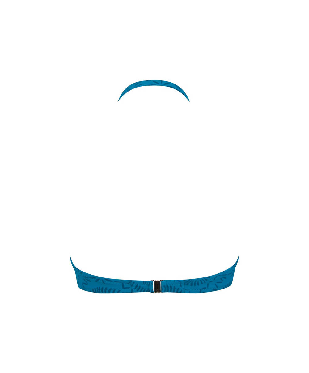 Maillot de bain bandeau tour de cou avec coques L'ethnica Bleu canard Antigel Bain EBB7174-BC