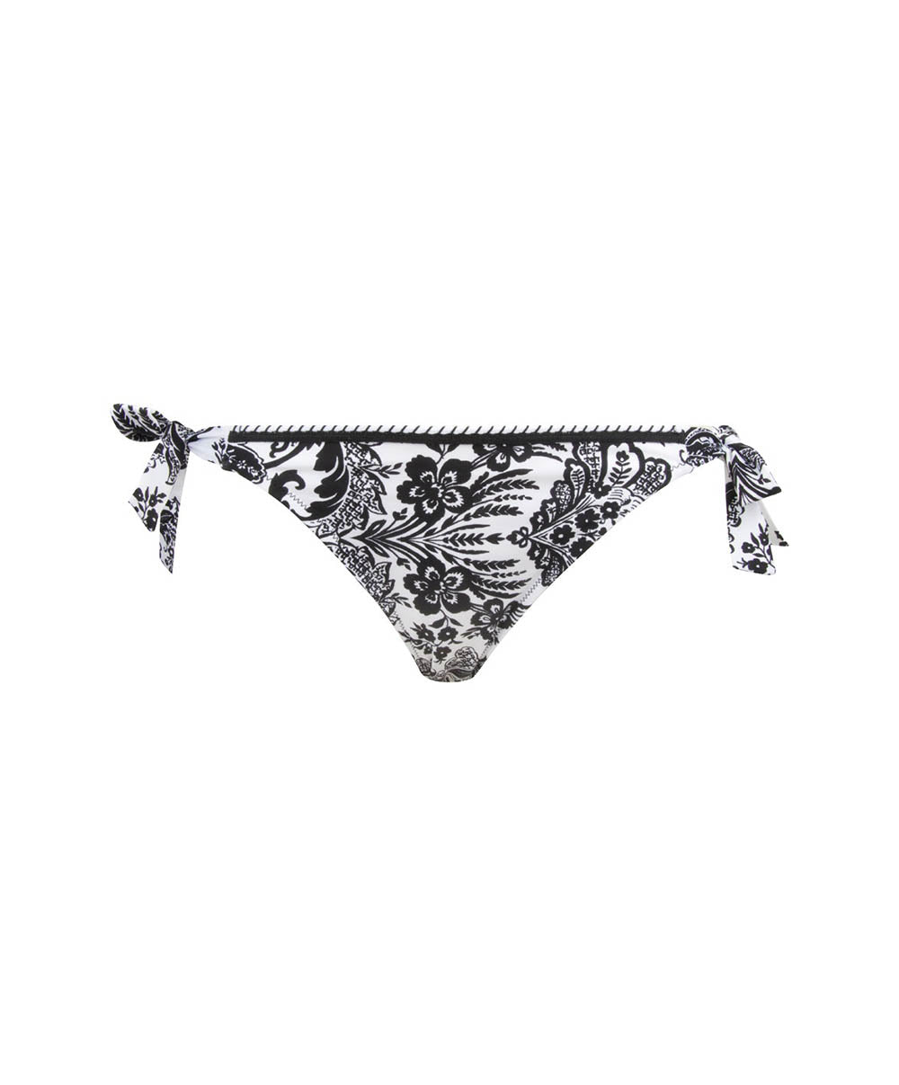 Maillot de bain bikini avec nouettes La bandana Blanc Antigel Bain EBB0194-BB