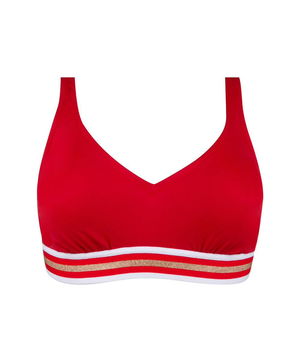 Maillot de bain brassière sans armatures Lise Charmel bain Énergie Nautique rouge flamme ABA2135-FN 10