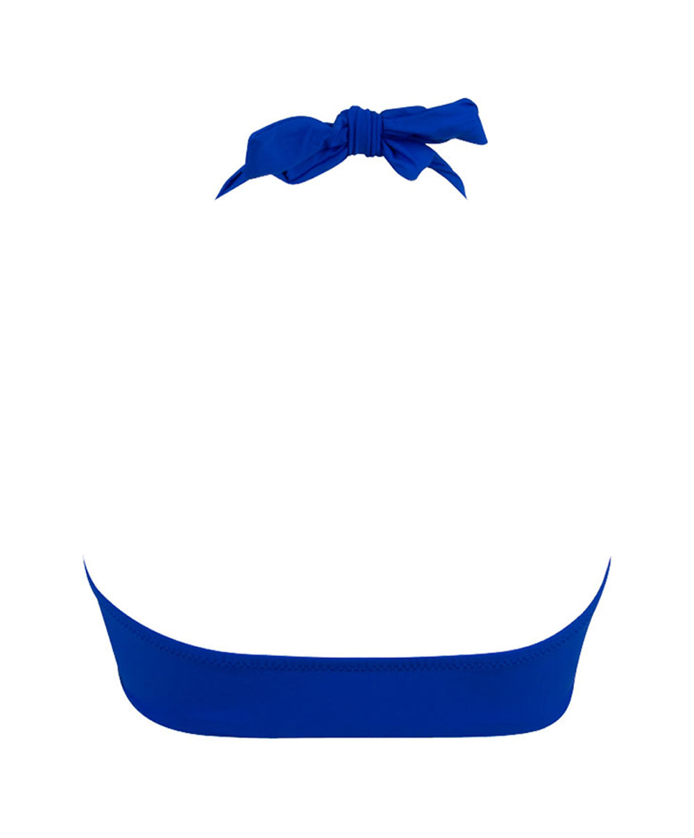 Haut de maillot de bain brassière souple sans armatures La Chiquissima bleu electric Antigel Bain EBB5514-ME