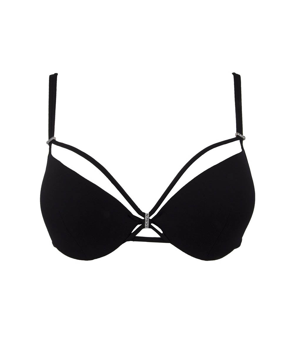Soutien-gorge de bain coque effet push Lise Charmel bain Diam Audace noir ABA8537-NO fashion