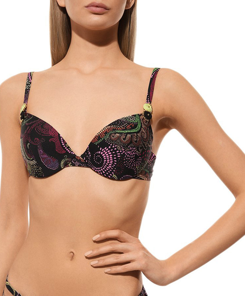 Soutien-gorge de bain coque effet push Lise Charmel bain Escapade Aborigène multicolore ABB8562-AA