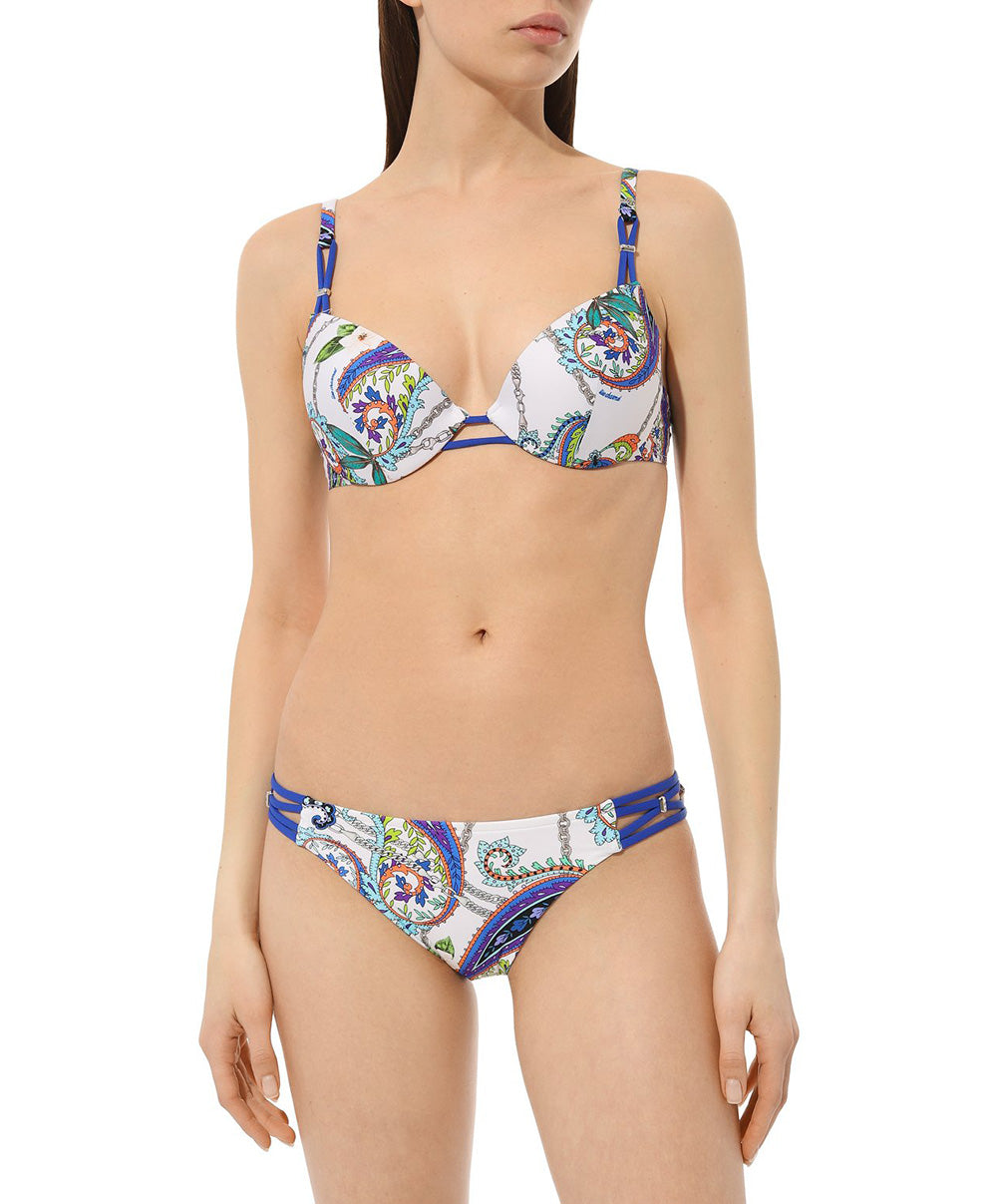 Soutien-gorge de bain coque effet push Lise Charmel bain Odyssée Cashmer bleu ABB8563-BC