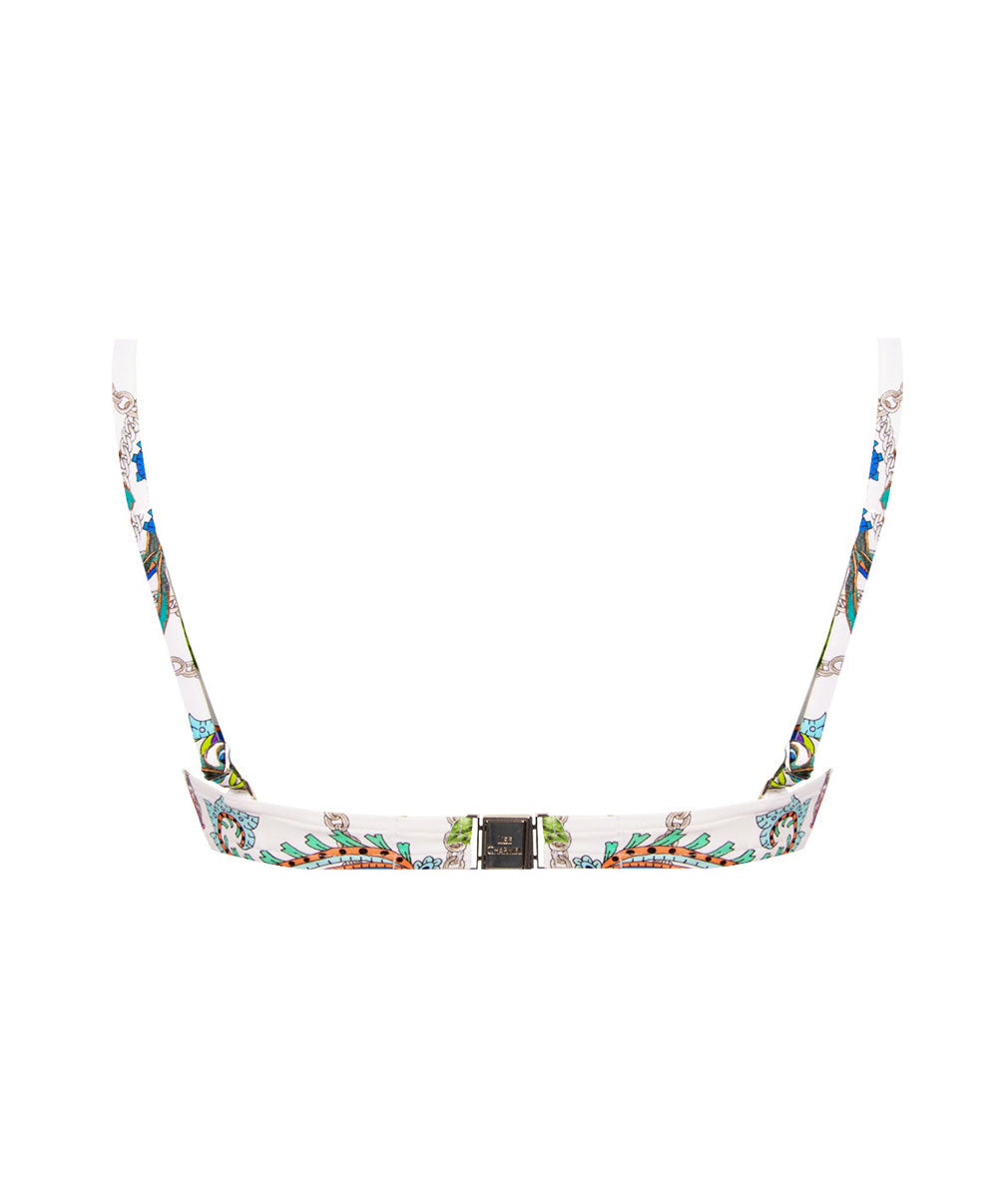 Soutien-gorge de bain coque effet push Lise Charmel bain Odyssée Cashmer bleu ABB8563-BC