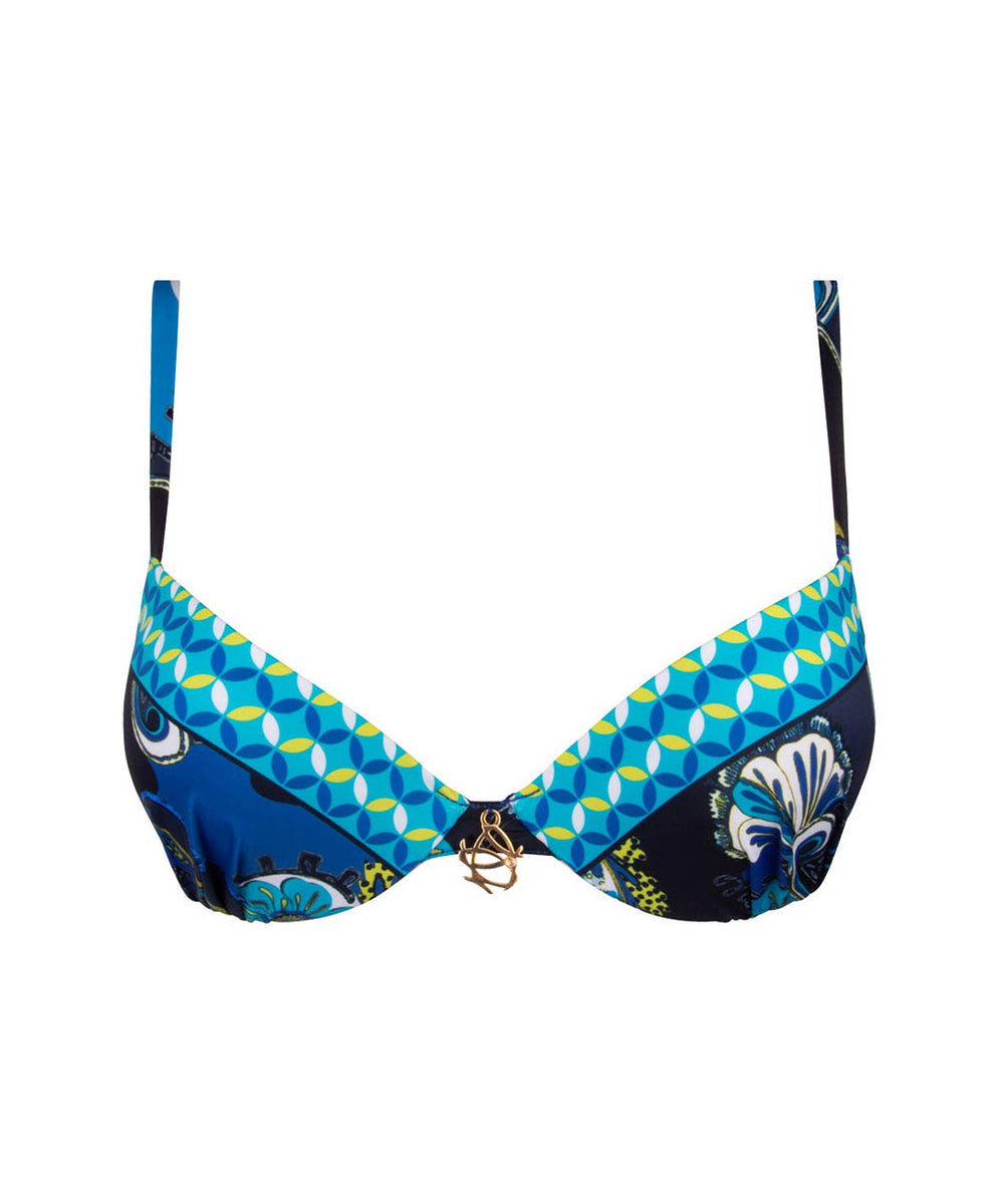 MAILLOT DE BAON LISE CHARMEL ODYSSEE CASHMER BLEU - Falbalas lingerie