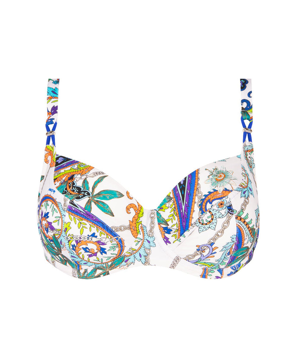 Maillot de bain corbeille bonnets profonds Lise Charmel bain Odyssée Cashmer bleu ABB3563-BC