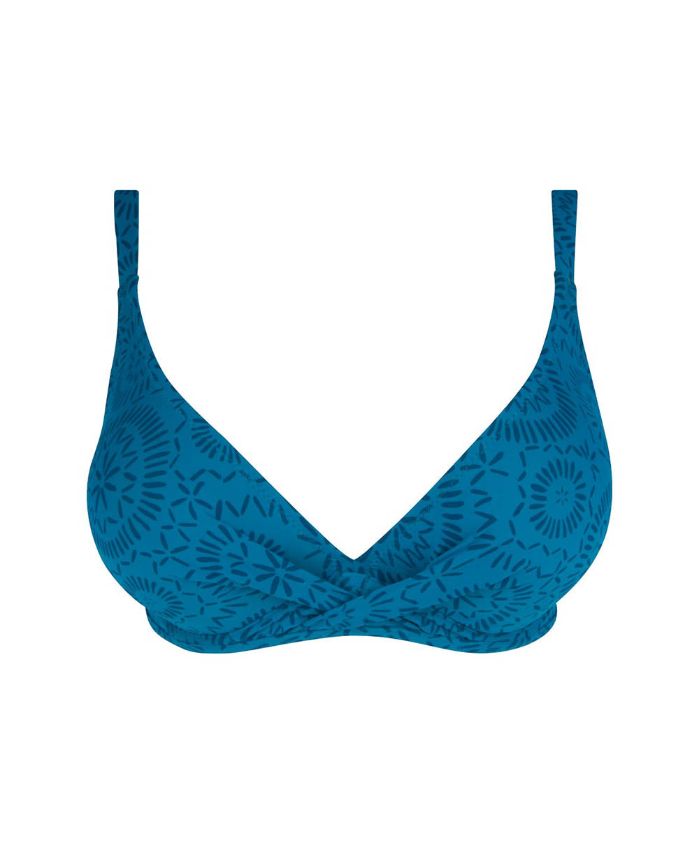 Maillot de bain corbeille grande taille L'ethnica Bleu canard Antigel Bain FBB3574-BC