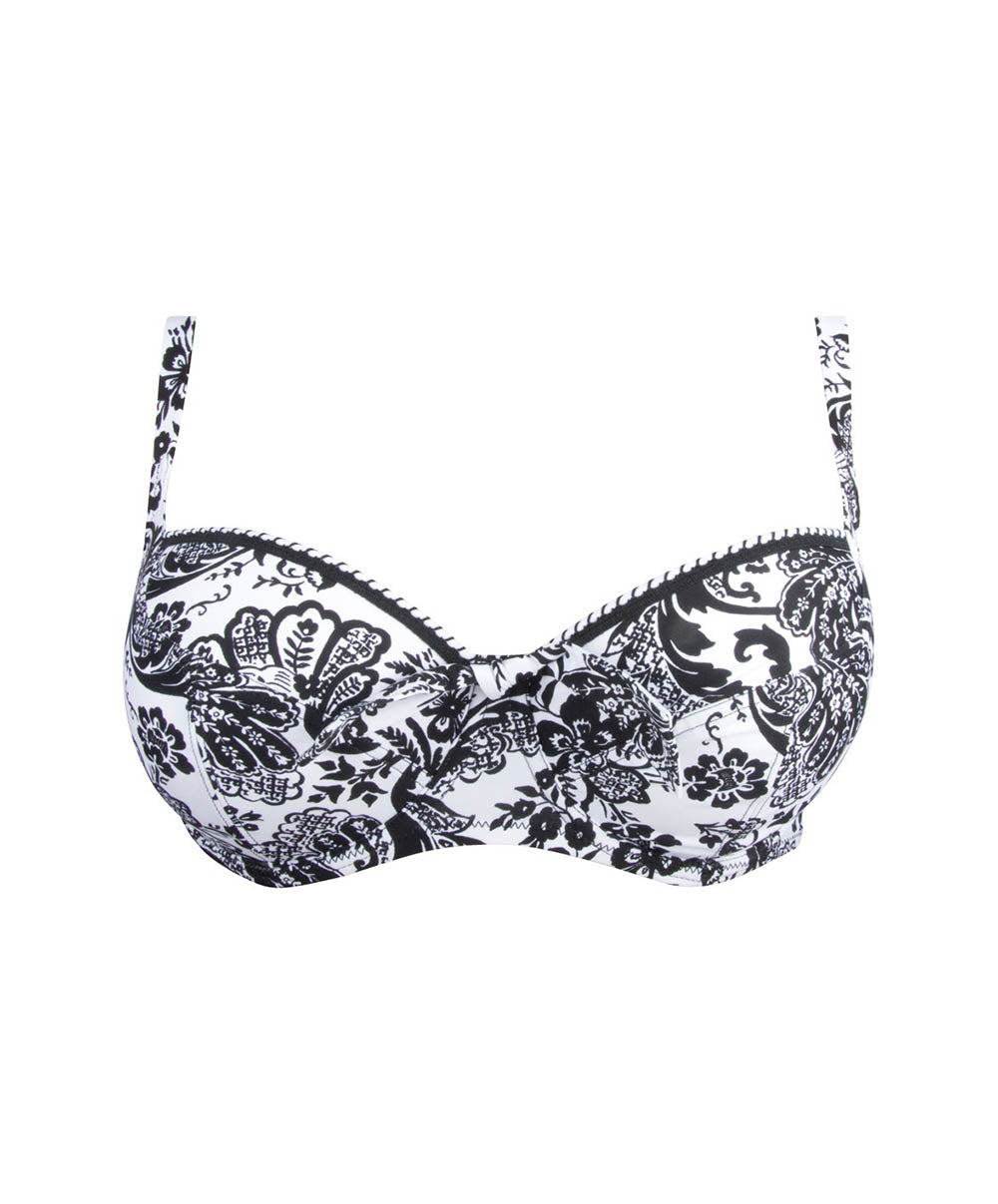 Maillot de bain corbeille grande taille La bandana Blanc Antigel Bain FBB3594-BB