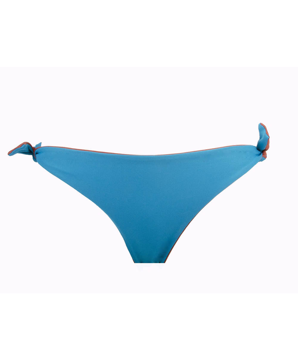 Maillot de bain culotte à lacets L'ethnica Bleu canard Antigel Bain EBB1174-BC