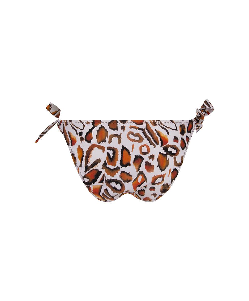 Slip de bain bikini à nouettes La Muse Féline panthère Antigel Bain EBB0146-BF