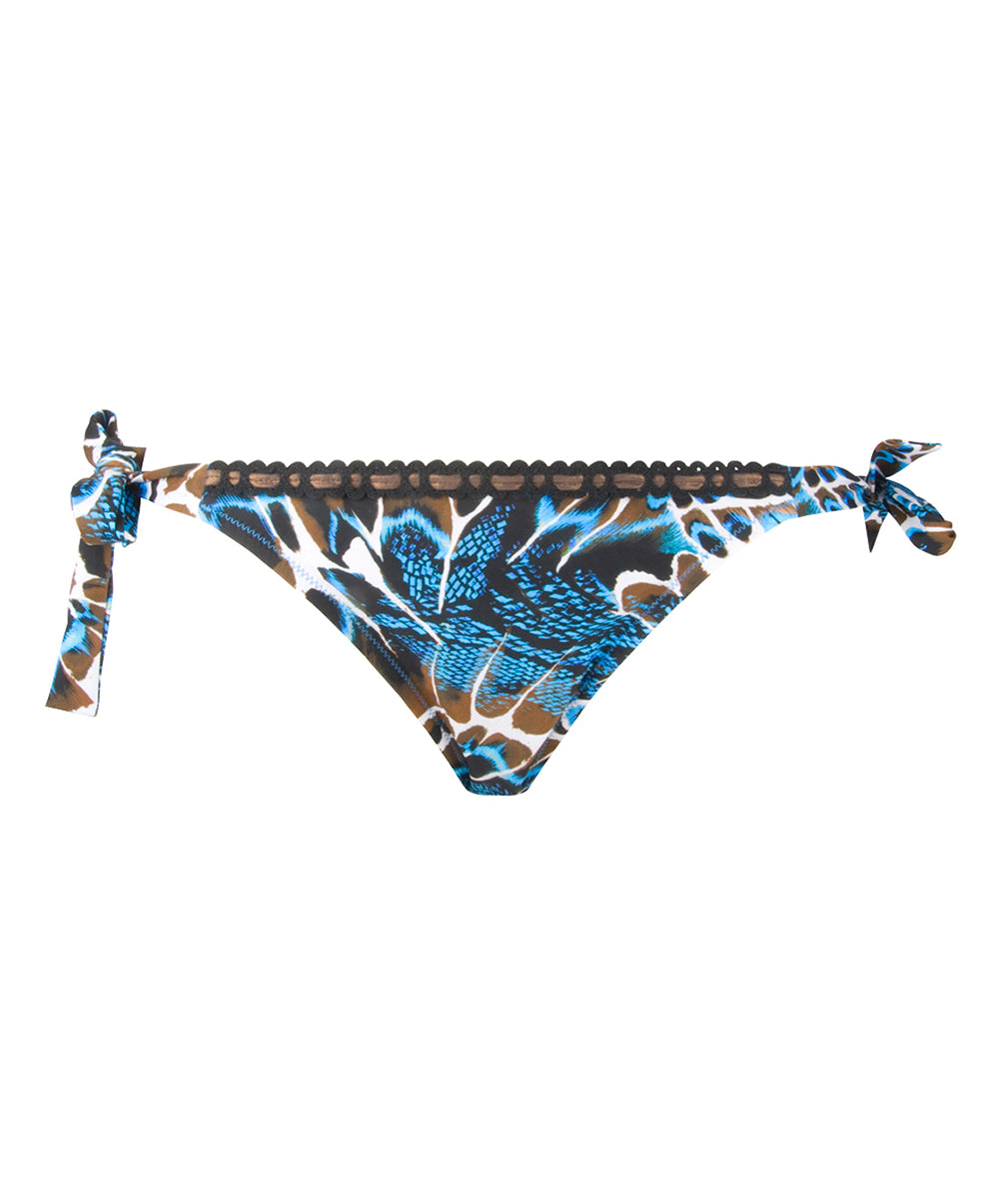 Maillot de bain slip à nouettes bikini L'Anima Bleue peau bleue Antigel Bain EBB0144-PB