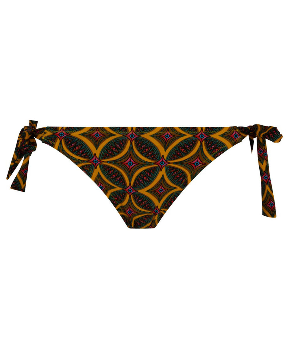 Maillot de bain slip à nouettes bikini La Muse Africa jaune Antigel Bain EBB0156-JA