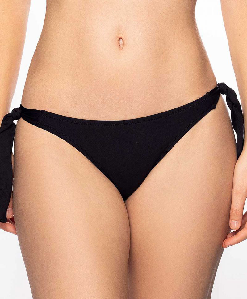Maillot de bain slip à nouettes bikini La Chiquissima noir Antigel Bain EBB0114-NO 1