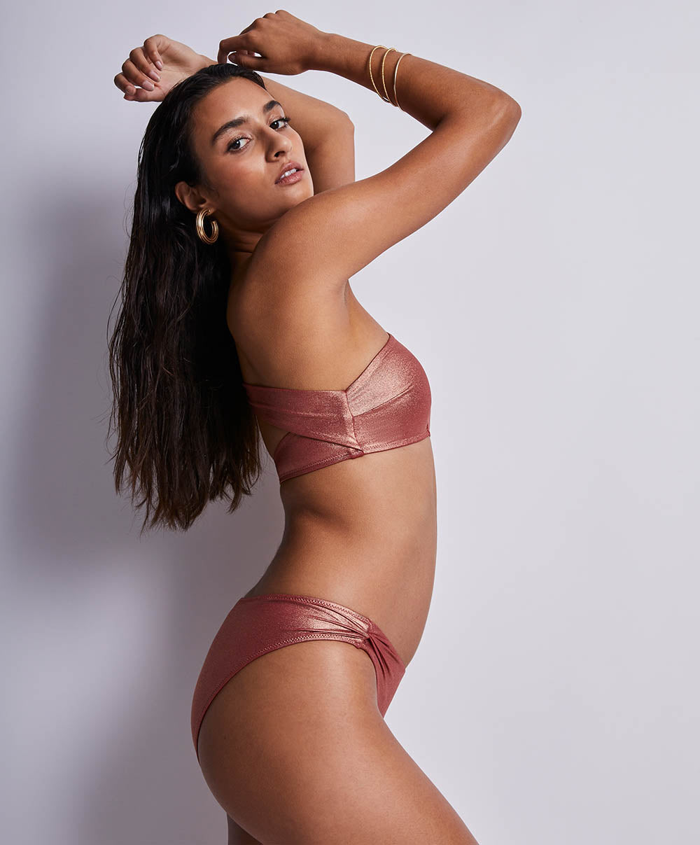 Bas de maillot brésilien Sunlight glow Cuivre Aubade Bain 2U22-CUVR