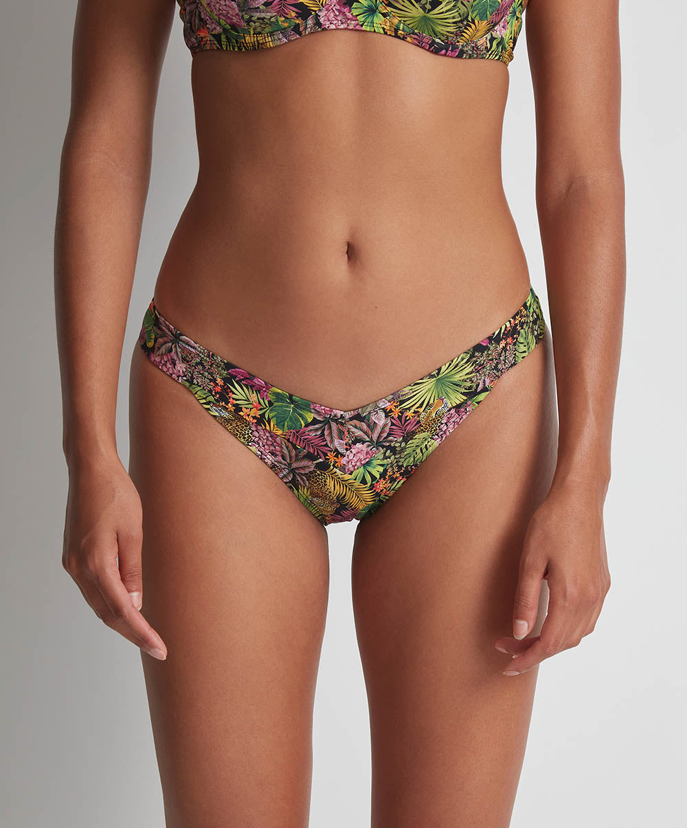 Bas de maillot "Mini-Coeur" Exotic fever Deep forest Aubade Bain LK20-DEEF