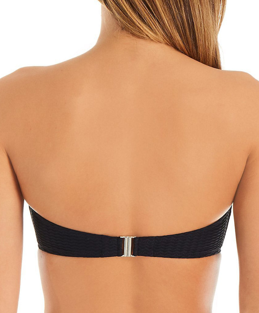 Soutien-gorge de bain souple bandeau L'Exquise Antigel noir Antigel Bain EBA7020-NO