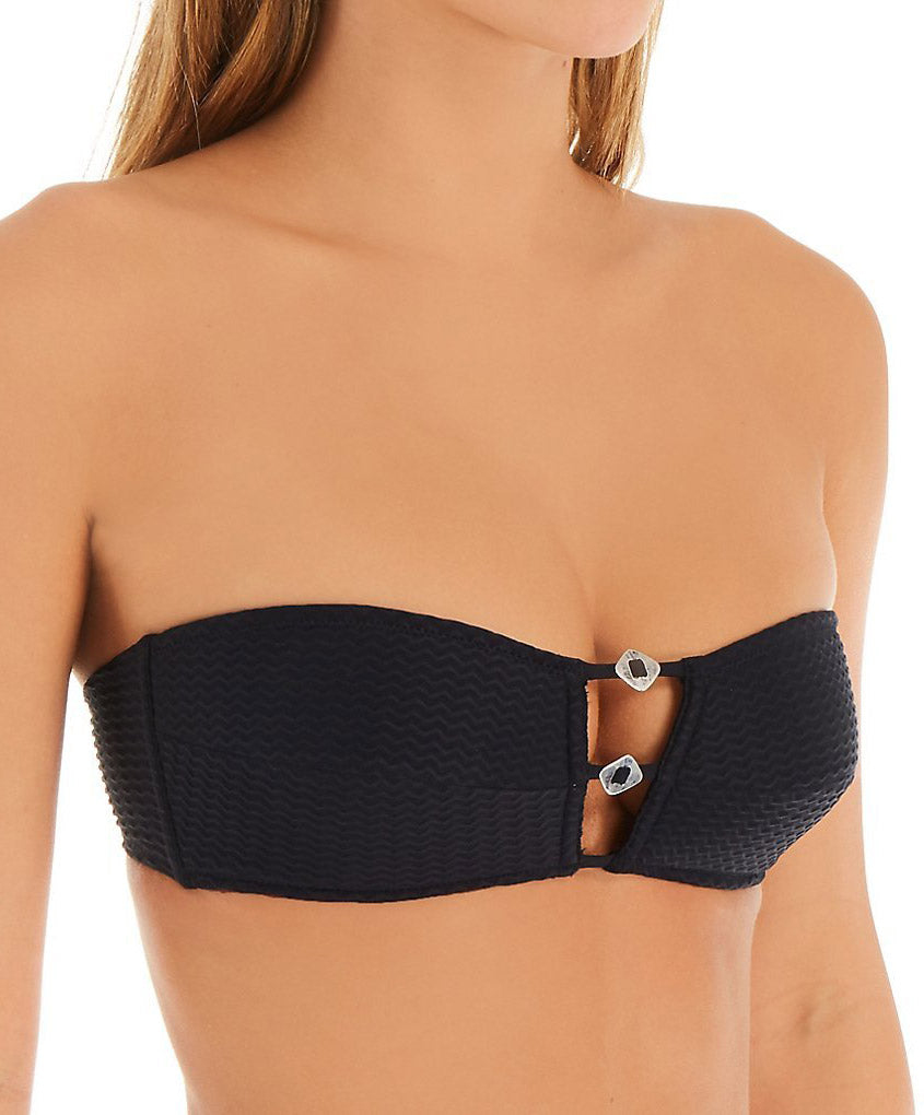 Soutien-gorge de bain souple bandeau L'Exquise Antigel noir Antigel Bain EBA7020-NO