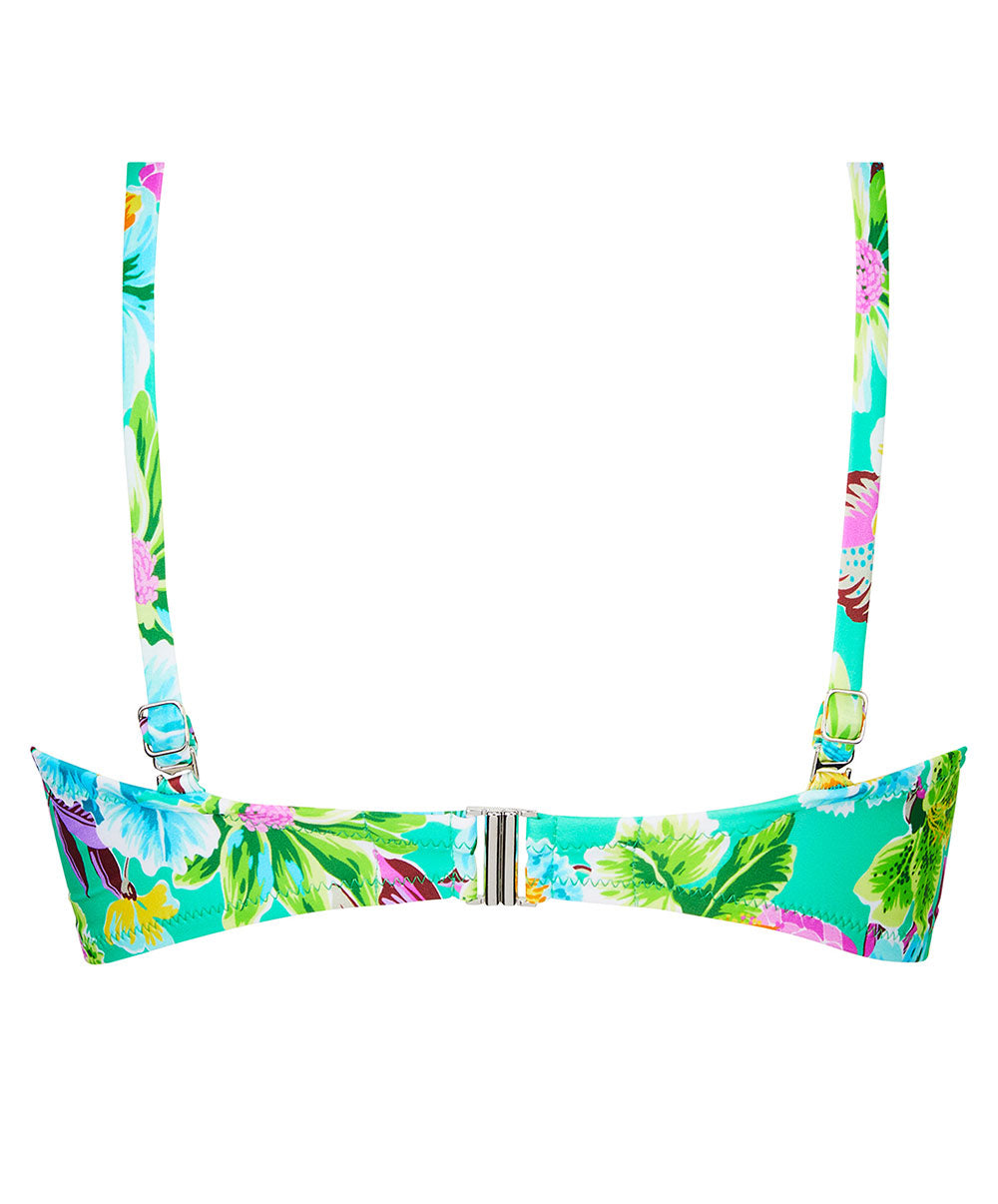 Soutien-gorge de bain souple bandeau La Feminissima vert émeraude Antigel Bain FBB7470-VE 100