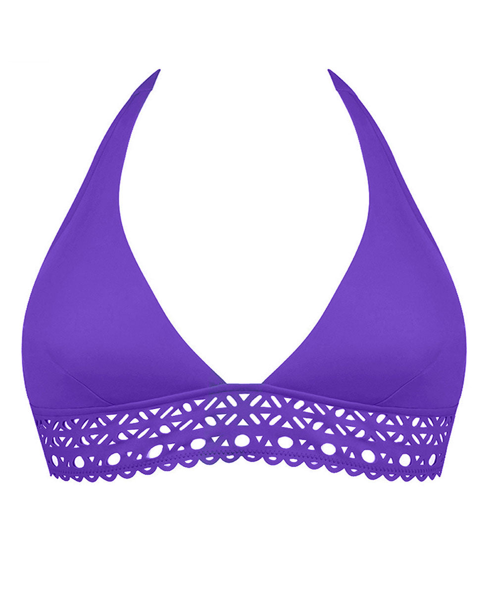 Maillot de bain triangle sans armatures Lise Charmel bain Ajourage Couture iris ABA2015-IC