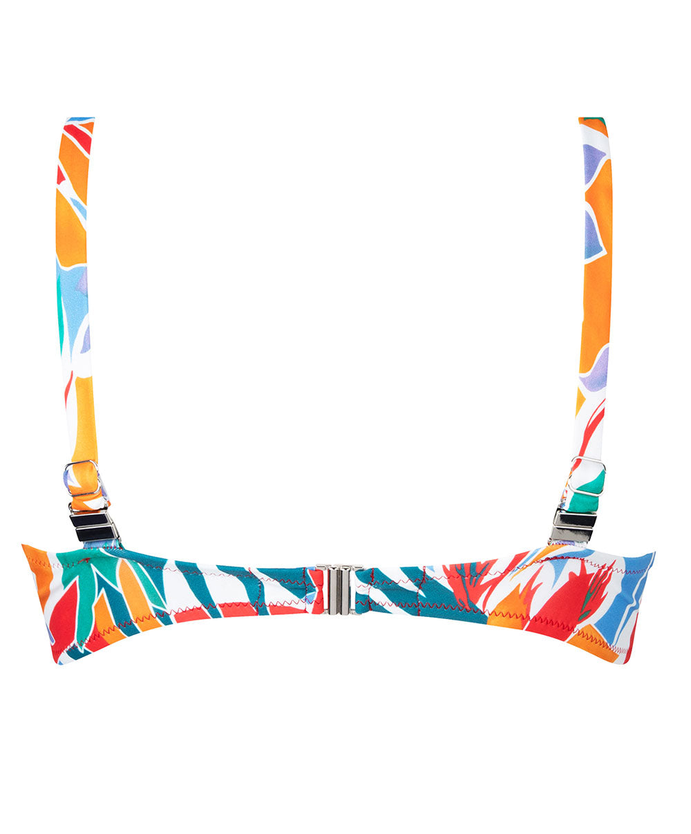 Maillot de bain triangle armatures La Flaneuse papiers découpés multicolore Antigel Bain FBB3267-PD 100