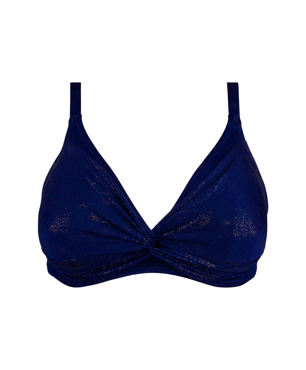 Maillot de bain triangle armatures La Starlette star bleu Antigel Bain FBB3205-SB 10