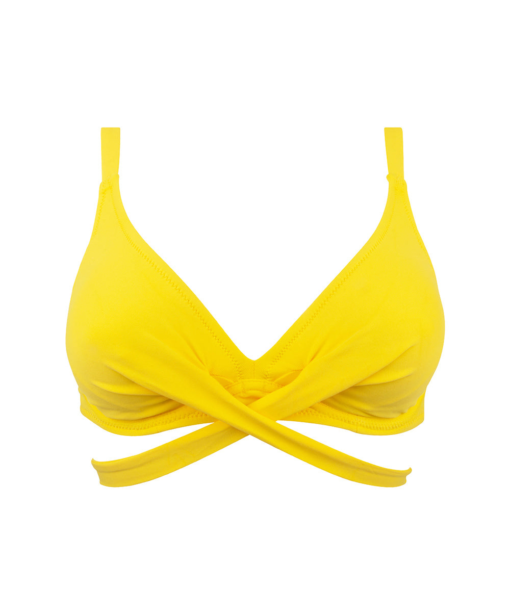 Maillot de bain triangle armatures La Chiquissima jaune Antigel Bain FBB3214-MS 10