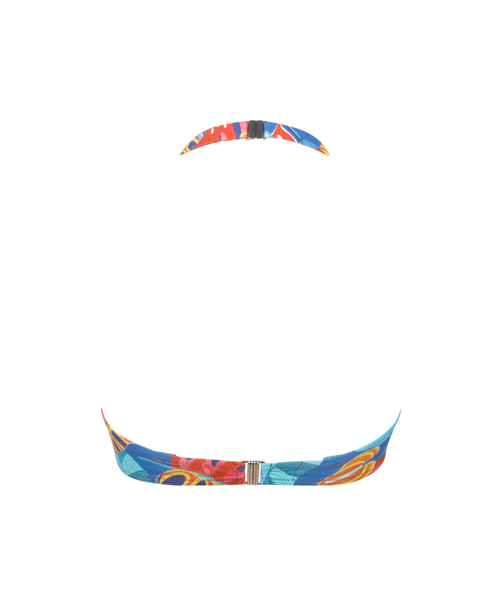 Maillot de bain triangle armatures La Foglia Antigel ciel feuillage Antigel Bain FBB3254-CF 10