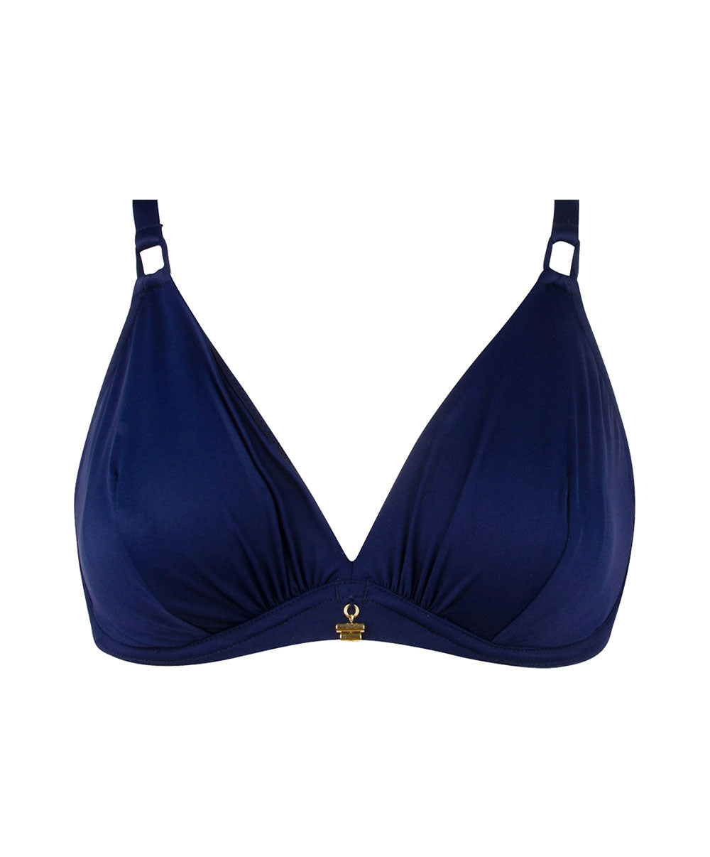 Maillot de bain triangle avec armatures Lise Charmel bain Sublime Drapé marine ABB2550-MP