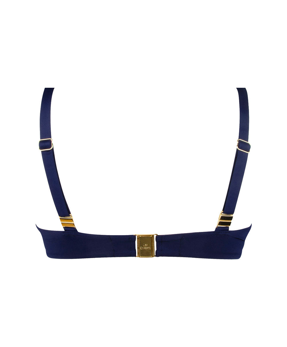 Maillot de bain triangle avec armatures Lise Charmel bain Sublime Drapé marine ABB2550-MP