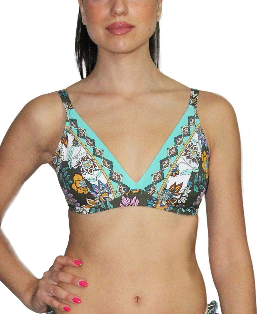 Maillot de bain triangle avec armatures Lise Charmel bain Fleur Persane bronze ABB2567-BP