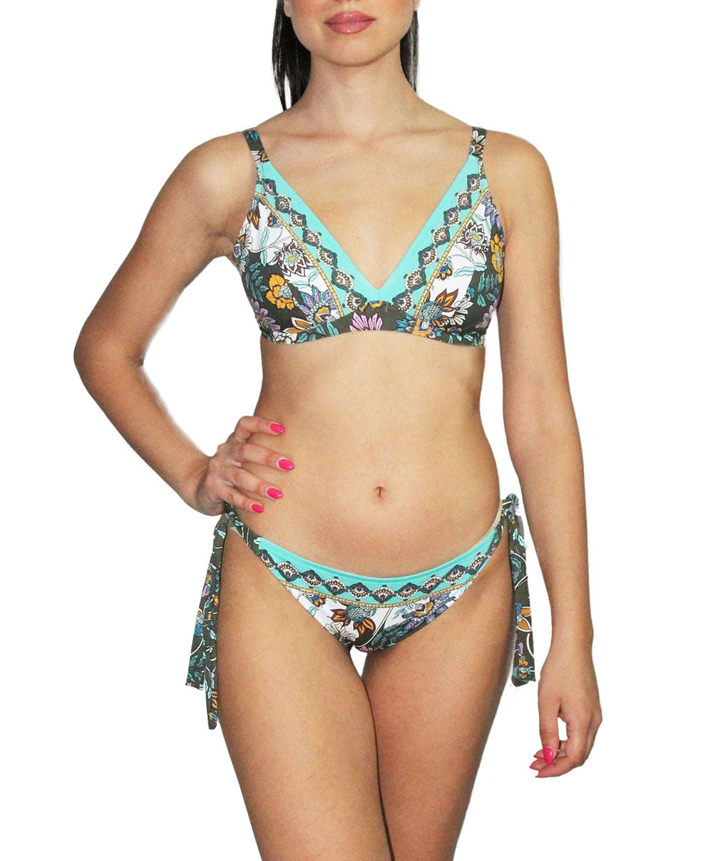 Maillot de bain triangle avec armatures Lise Charmel bain Fleur Persane bronze ABB2567-BP