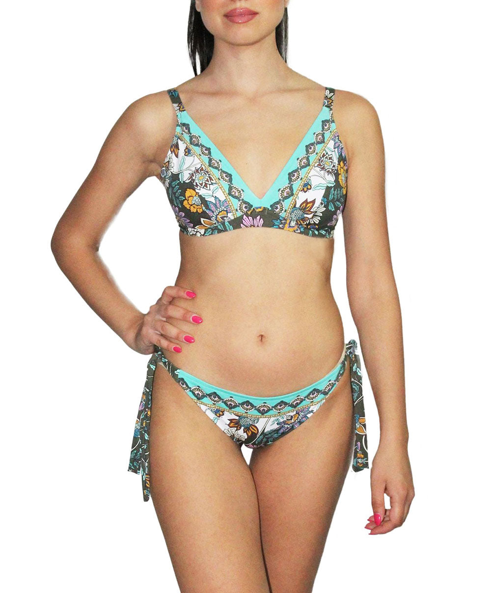 Maillot de bain triangle avec armatures Lise Charmel bain Fleur Persane bronze ABB2567-BP